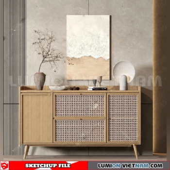 261009 Modern Sideboard 48 Sketchup Model
