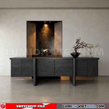 261009 Modern Sideboard 50 Sketchup Model