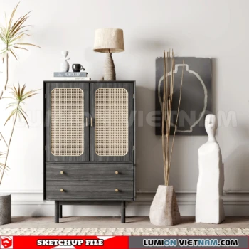 261009 Modern Sideboard 51 Sketchup Model