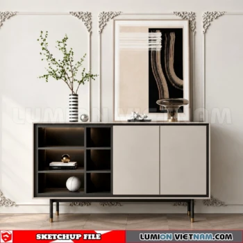 261009 Modern Sideboard 54 Sketchup Model