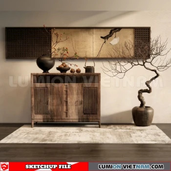 261009 Modern Sideboard 59 Sketchup Model