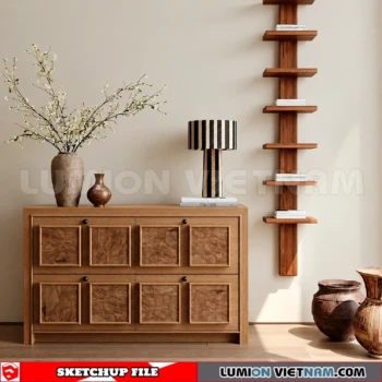 261009 Modern Sideboard 62 Sketchup Model