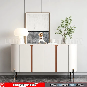 261009 Modern Sideboard 65 Sketchup Model