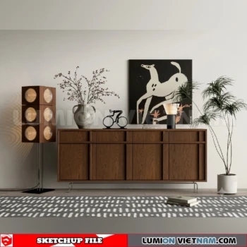 261009 Modern Sideboard 67 Sketchup Model