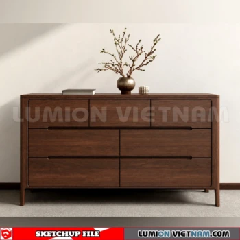 261009 Modern Sideboard 68 Sketchup Model