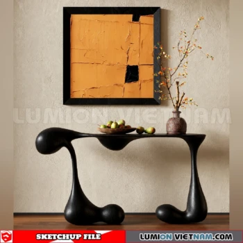 261009 Modern Sideboard 72 Sketchup Model