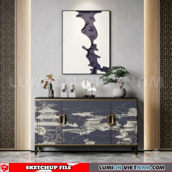 261009 Modern Sideboard 75 Sketchup Model
