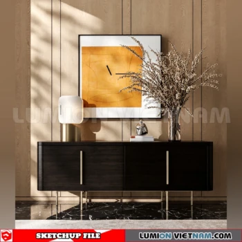 261009 Modern Sideboard 76 Sketchup Model