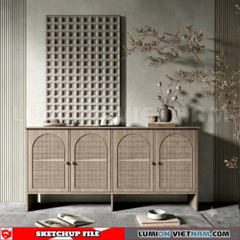 261009 Modern Sideboard 81 Sketchup Model
