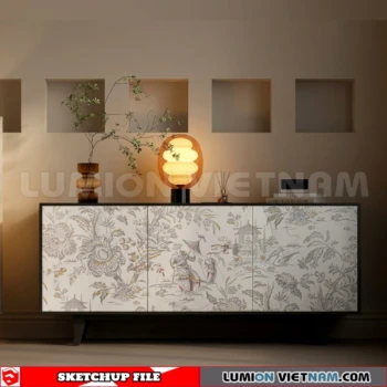 261009 Modern Sideboard 86 Sketchup Model