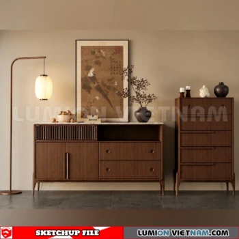 261009 Modern Sideboard 88 Sketchup Model