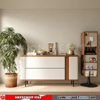 261009 Modern Sideboard 89 Sketchup Model