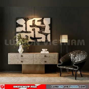261009 Modern Sideboard 93 Sketchup Model