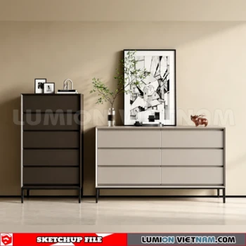 261009 Modern Sideboard 94 Sketchup Model