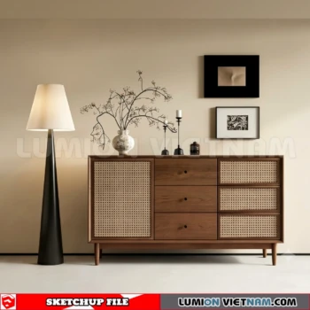 261009 Modern Sideboard 95 Sketchup Model