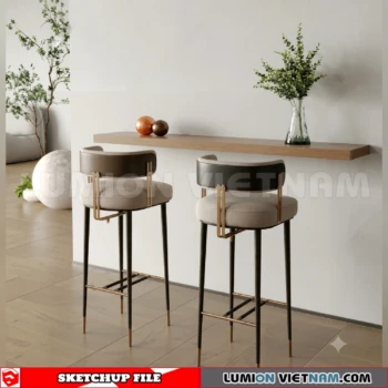 261013 Modern Bar Stools 12 Sketchup Model
