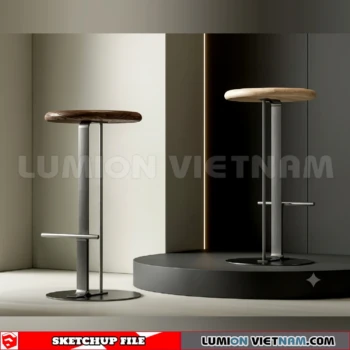 261013 Modern Bar Stools 15 Sketchup Model