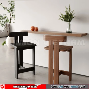 261013 Modern Bar Stools 4 Sketchup Model