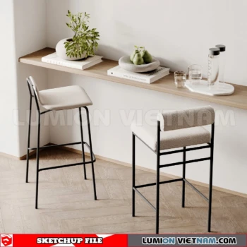 261013 Modern Bar Stools 7 Sketchup Model