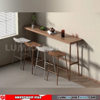 261013 Modern Bar Stools 9 Sketchup Model