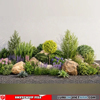 261021 Garden Landscape Planting 28 Sketchup Model