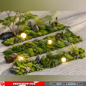261021 Garden Landscape Planting 29 Sketchup Model