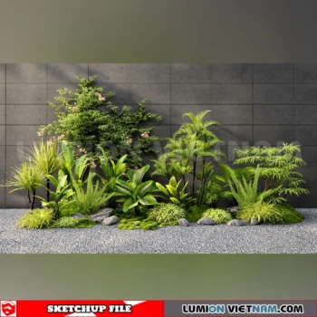 261021 Garden Landscape Planting 30 Sketchup Model