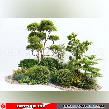 261021 Garden Landscape Planting 32 Sketchup Model