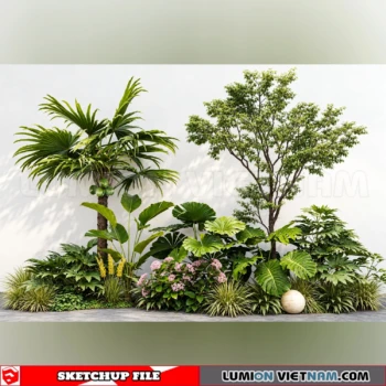 261021 Garden Landscape Planting 35 Sketchup Model
