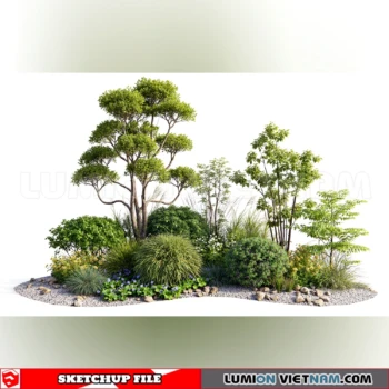 261021 Garden Landscape Planting 36 Sketchup Model