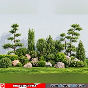 261021 Garden Landscape Planting 37 Sketchup Model
