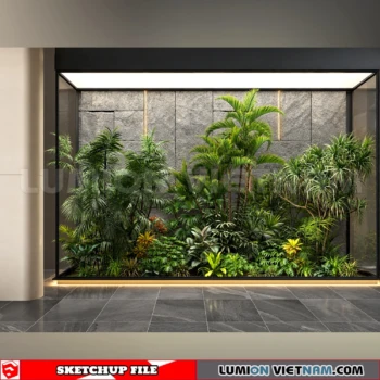 261021 Garden Landscape Planting 38 Sketchup Model