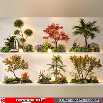 261021 Garden Landscape Planting 39 Sketchup Model
