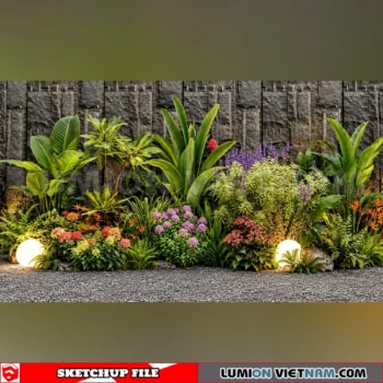 261021 Garden Landscape Planting 40 Sketchup Model