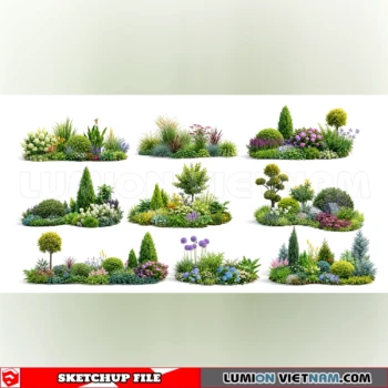 261021 Garden Landscape Planting 42 Sketchup Model