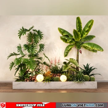 261021 Garden Landscape Planting 43 Sketchup Model
