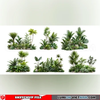 261021 Garden Landscape Planting 44 Sketchup Model