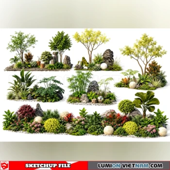 261021 Garden Landscape Planting 45 Sketchup Model