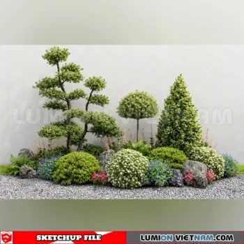 261021 Garden Landscape Planting 46 Sketchup Model