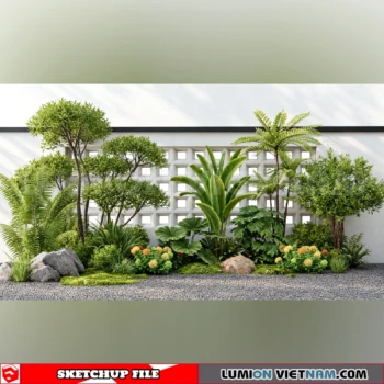261021 Garden Landscape Planting 47 Sketchup Model