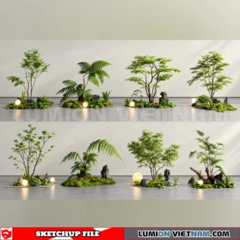 261021 Garden Landscape Planting 48 Sketchup Model