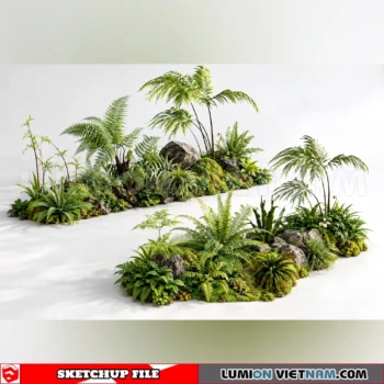 261021 Garden Landscape Planting 49 Sketchup Model