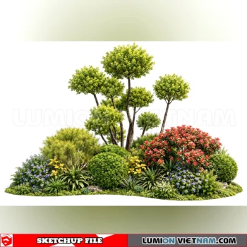 261021 Garden Landscape Planting 50 Sketchup Model