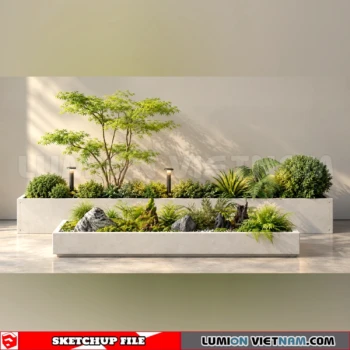 261021 Garden Landscape Planting 51 Sketchup Model