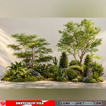 261021 Garden Landscape Planting 53 Sketchup Model