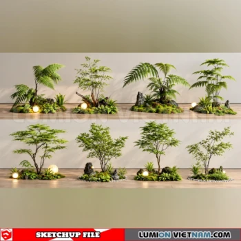 261021 Garden Landscape Planting 54 Sketchup Model