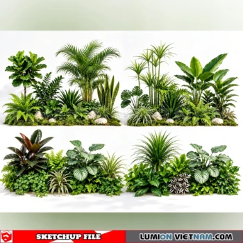 261021 Garden Landscape Planting 67 Sketchup Model
