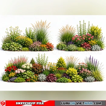 261021 Garden Landscape Planting 68 Sketchup Model