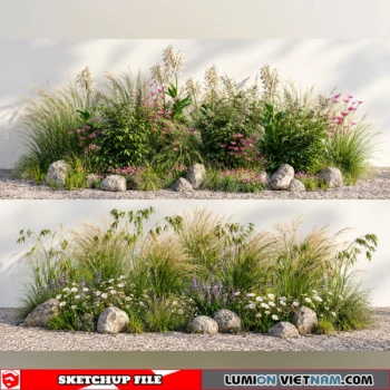 261021 Garden Landscape Planting 69 Sketchup Model