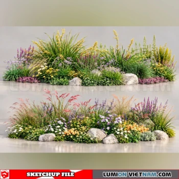 261021 Garden Landscape Planting 70 Sketchup Model